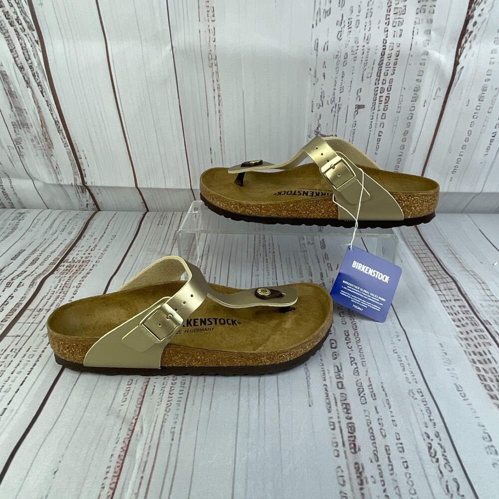 Birkenstock Gizeh Women's 6 US Regular 37 EU Thong Sandals Gold